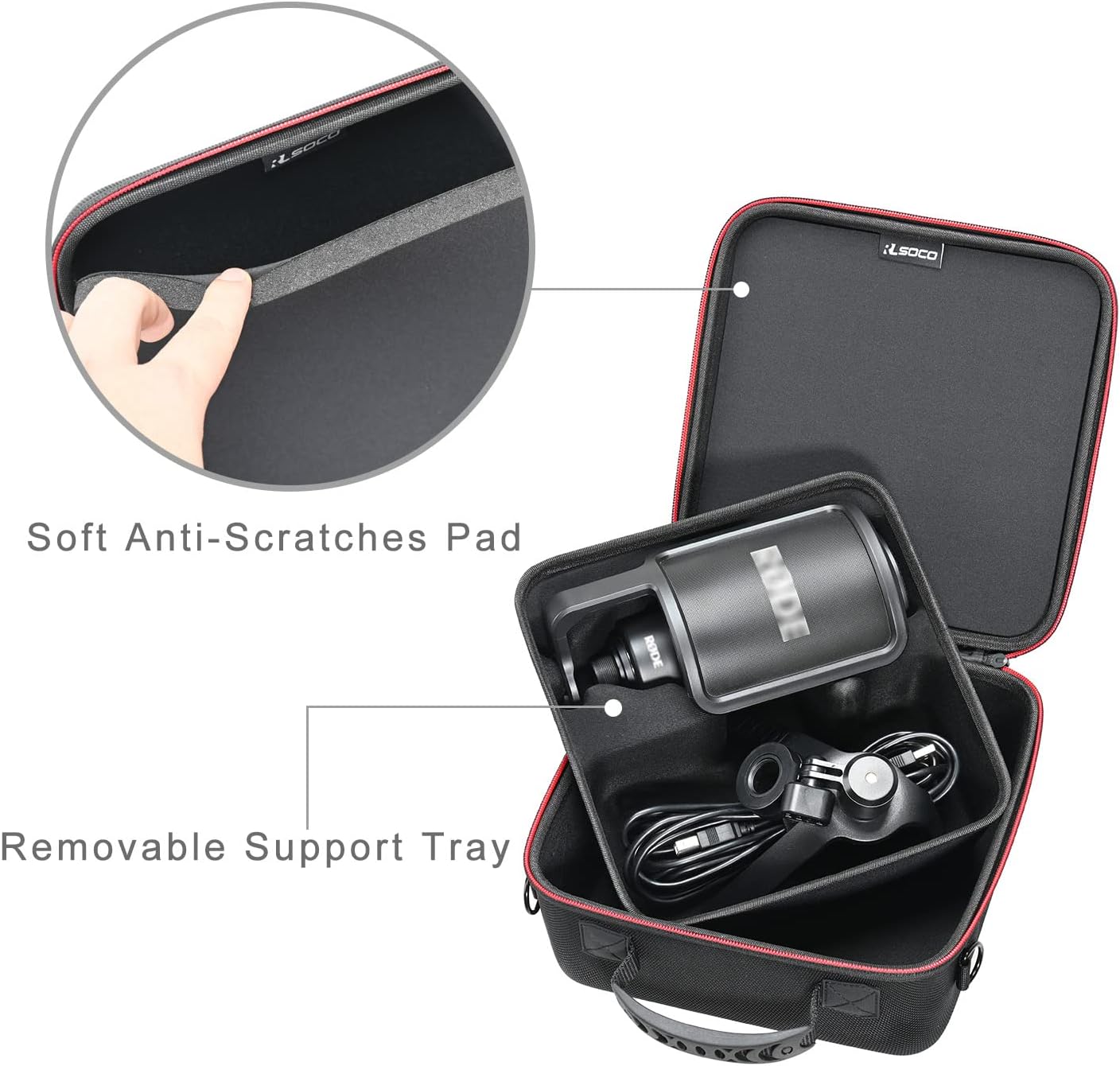 RLSOCO Case for Rode NT-USB/NT-USB+ Microphone-3