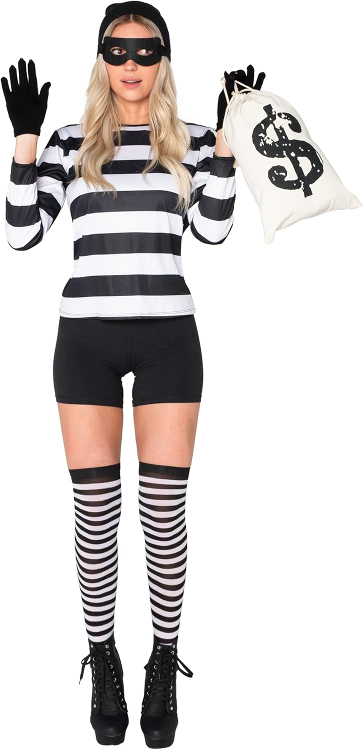 Spooktacular Creations Adult Women Robber Girl Costume-2