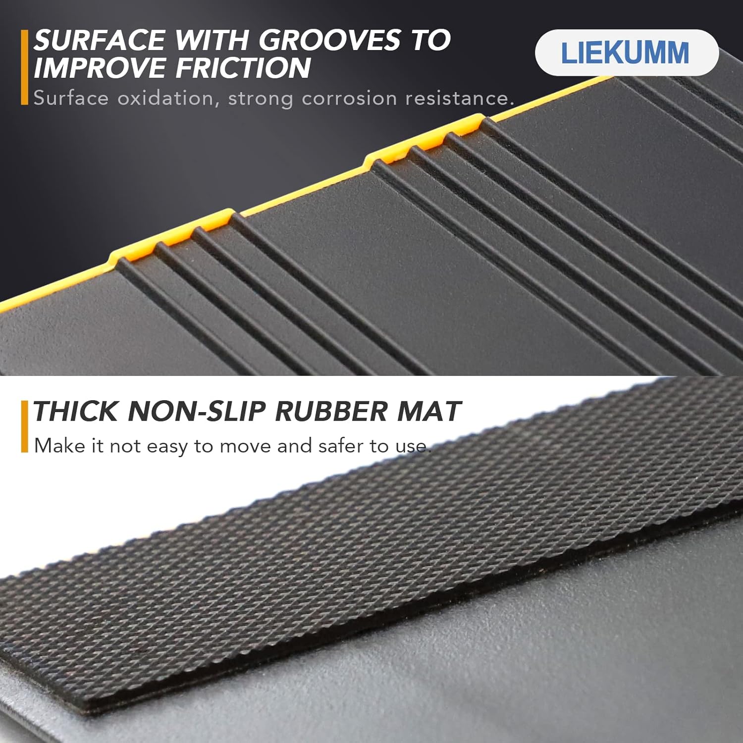 LIEKUMM Threshold Ramps, 5cm Rise Mobility Scooter Ramps, Ramps for Wheelchairs, Ramp for Threshold, Step, Doorways, Aluminum Ramp for Scooter, 800KG Capacity-4