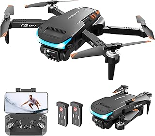 Drone with Camera for Adults 1080P HD Camera, Drone for Beginners with Altitude Hold, One Key Landing, Obstacle Avoidance, Speed Adjustment, Headless Mode, 3D Flips, 2 Modular Batteries