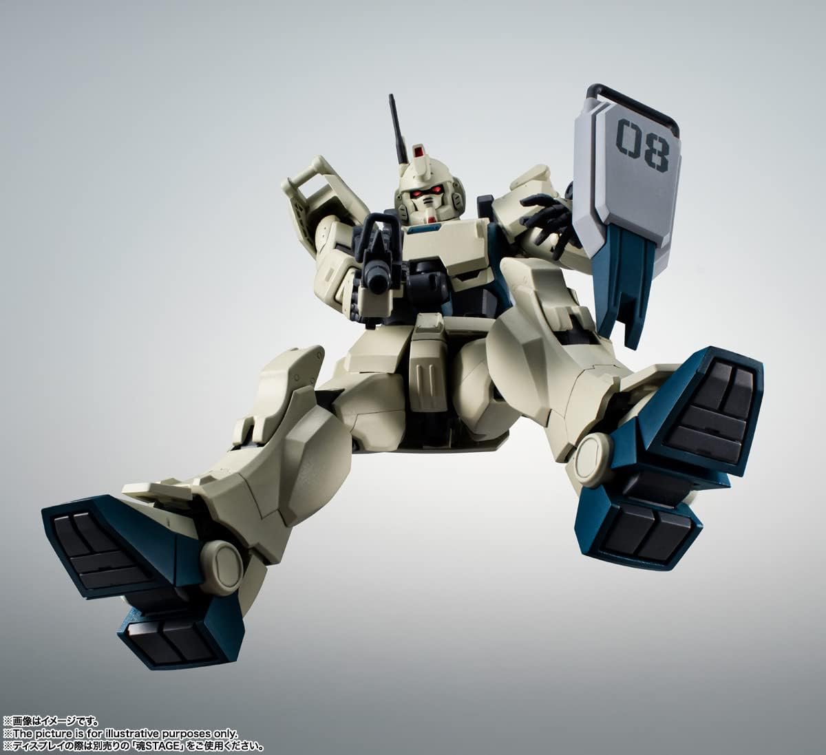 Bandai Tamashii Nations - Mobile Suit Gundam: The 08th MS Team - RX-79(G) EZ-8 GUNDAM EZ-8 Version A.N.I.M.E Spirits ROBOT SPIRITS-8