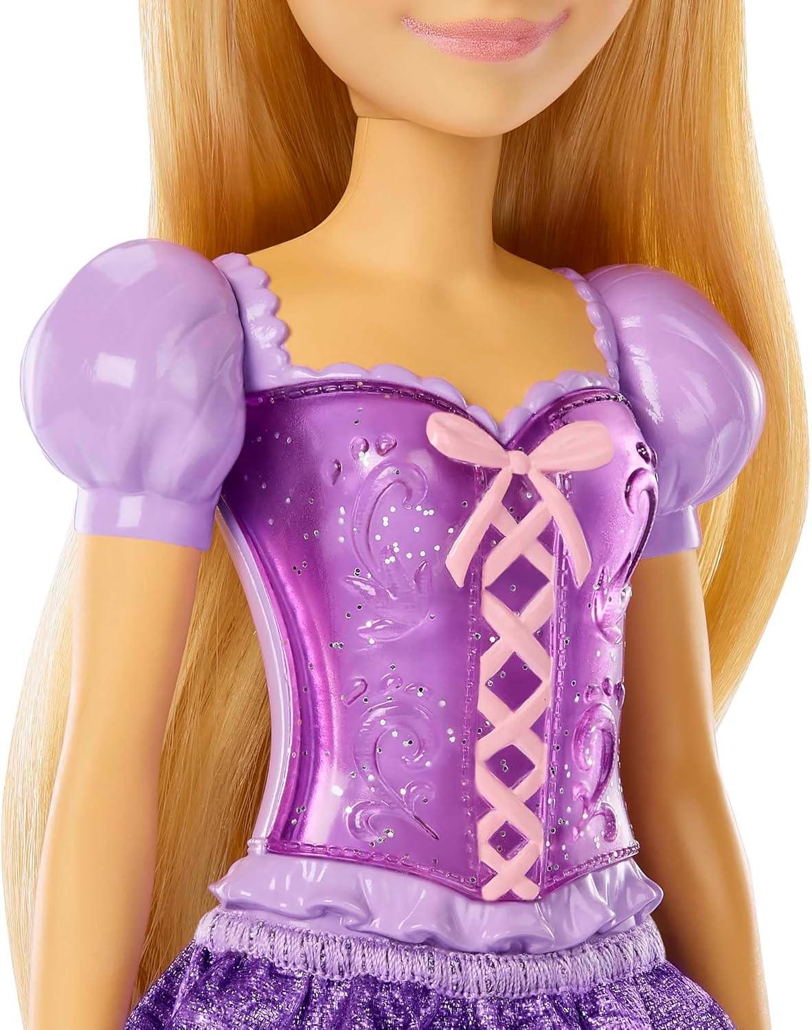 Mattel Disney Princess Rapunzel Doll, Tangled Rapunzel in Signature Clothing, Collectible Fashion Doll, Poseable Doll with Blonde Hair, Tiara Crown, Doll Accessories, Toys for Ages 3 and Up, HLW03-4