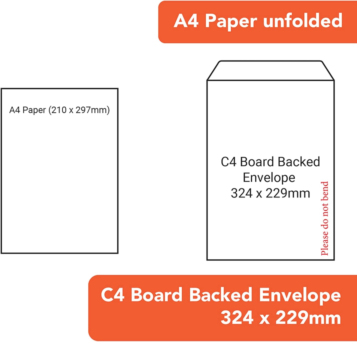 Postmaster A4 C4 Do Not Bend Board Backed Envelopes Peel Seal 50 Pack,Brown,229x324mm-2