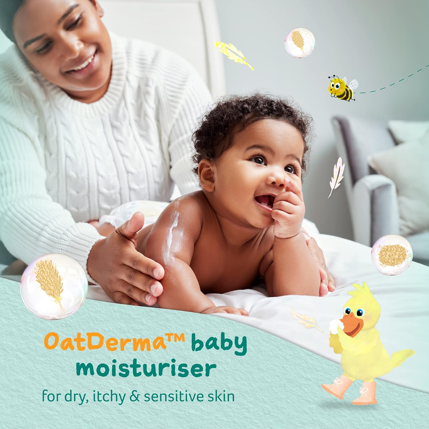 Childs Farm | Baby OatDerma Regime Bundle | OatDerma Baby Moisturiser, Wash & Bedtime Bubbles 250ml | Suitable for Newborns with Dry, Itchy & Eczema-Prone Skin, Clear-3