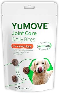 YuMOVE Daily Bites For Young Dogs | Joint Supplement for Dogs to Support Active and Growing Joints for Dogs Aged Under 6 Years | 60 Chews