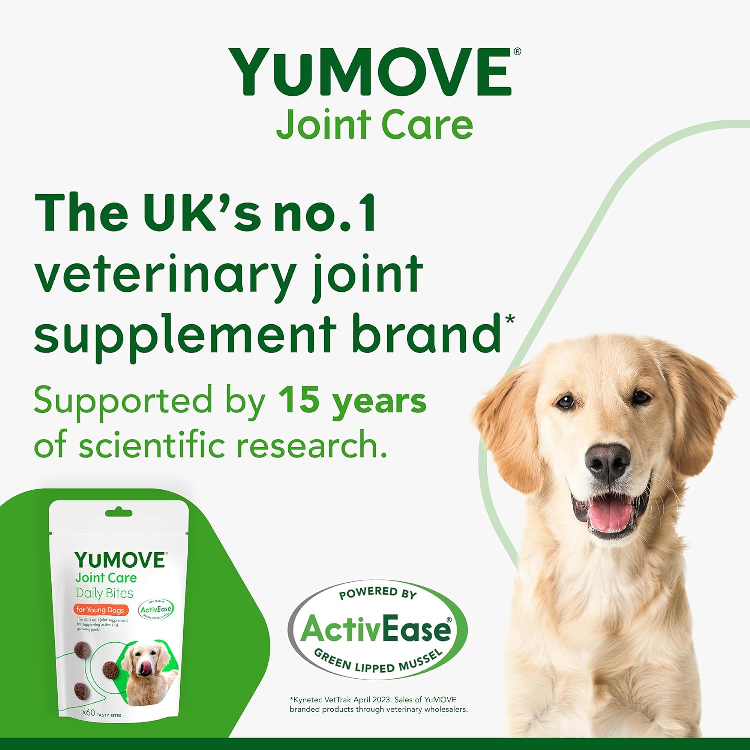 YuMOVE Daily Bites For Young Dogs | Joint Supplement for Dogs to Support Active and Growing Joints for Dogs Aged Under 6 Years | 60 Chews-2