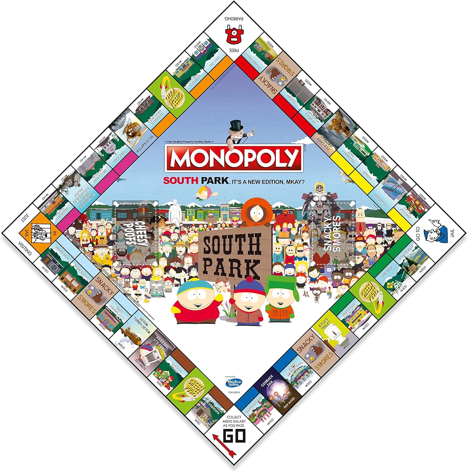 Winning Moves South Park Monopoly Board Game English Edition, Play with your favourite characters from Colorado including Cartman, Eric, Kyle, Kenny and Butters, for 2-6 players aged 18+-1