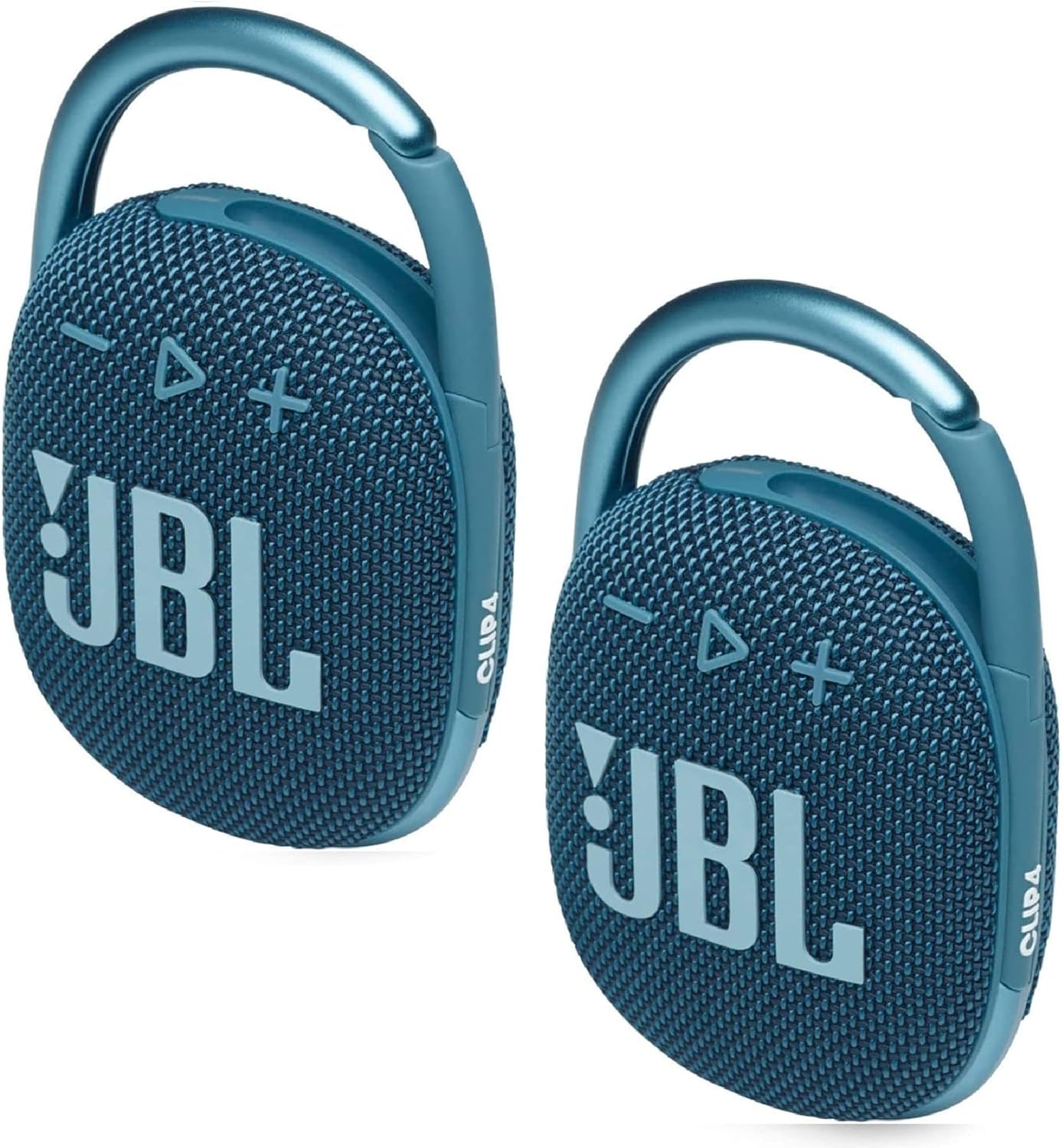 JBL 2 Pack Clip 4 Waterproof Wireless Audio Bluetooth Speaker Bundle (Blue) (CP4BUN02)-0