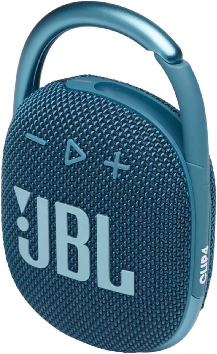 JBL 2 Pack Clip 4 Waterproof Wireless Audio Bluetooth Speaker Bundle (Blue) (CP4BUN02)-1