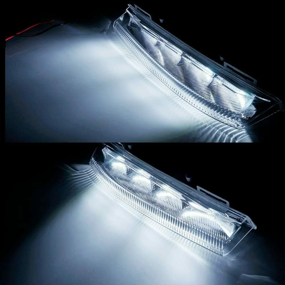 Left Right LED Daytime Running Lights DRL Fog Lamp Compatible with Mercedes C E SLK Class W204 S204 C180 C200 C220 C250 C300 C320 2007-2014 (Right)-1