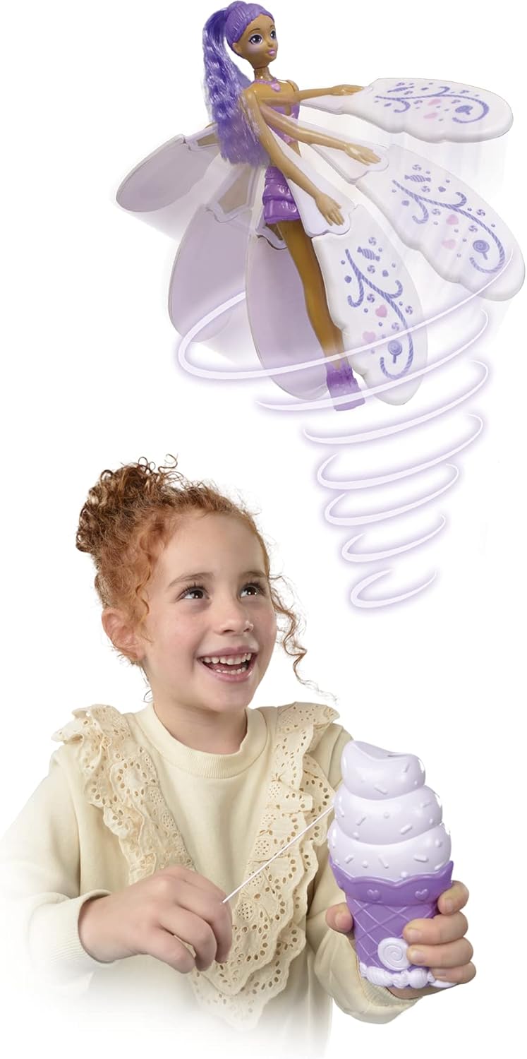 Sky Dancers: Purple Licious | Pull the Cord and Watch as She Makes a Dazzling Dance Through Mid-Air! | Flying Doll Toy | No Batteries Required | Gift For Ages 5+-2