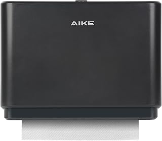 AIKE Paper Towel Dispenser Wall Mounted, Hand Towel Dispenser Compatible Z-Fold For Paper Fold Size 25.3 x 8 (cm) or Smaller, Can Hold at least 200 Sheets Paper