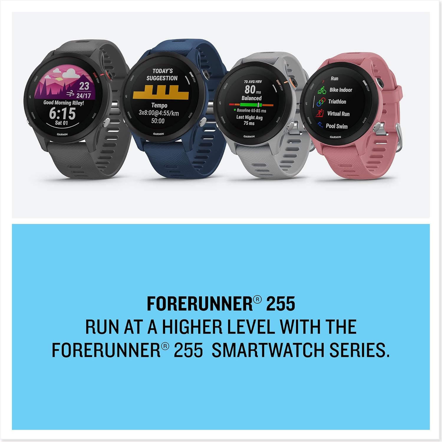 Garmin Forerunner 255 Easy to Use Lightweight GPS Running Smartwatch & HRM-Pro Plus - Premium Chest Strap for Recording Heart Rate-6