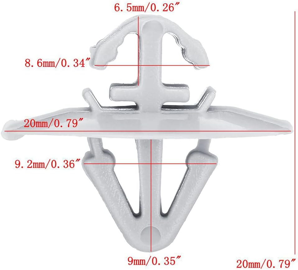 100Pcs Trafic Side Door Moulding Panel Plastic Fasteners Side Moulding Lower Trim Clips For Vauxhall Vivaro-2