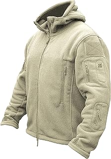 TACVASEN Windproof Men's Military Fleece Combat Jacket Tactical Hoodies