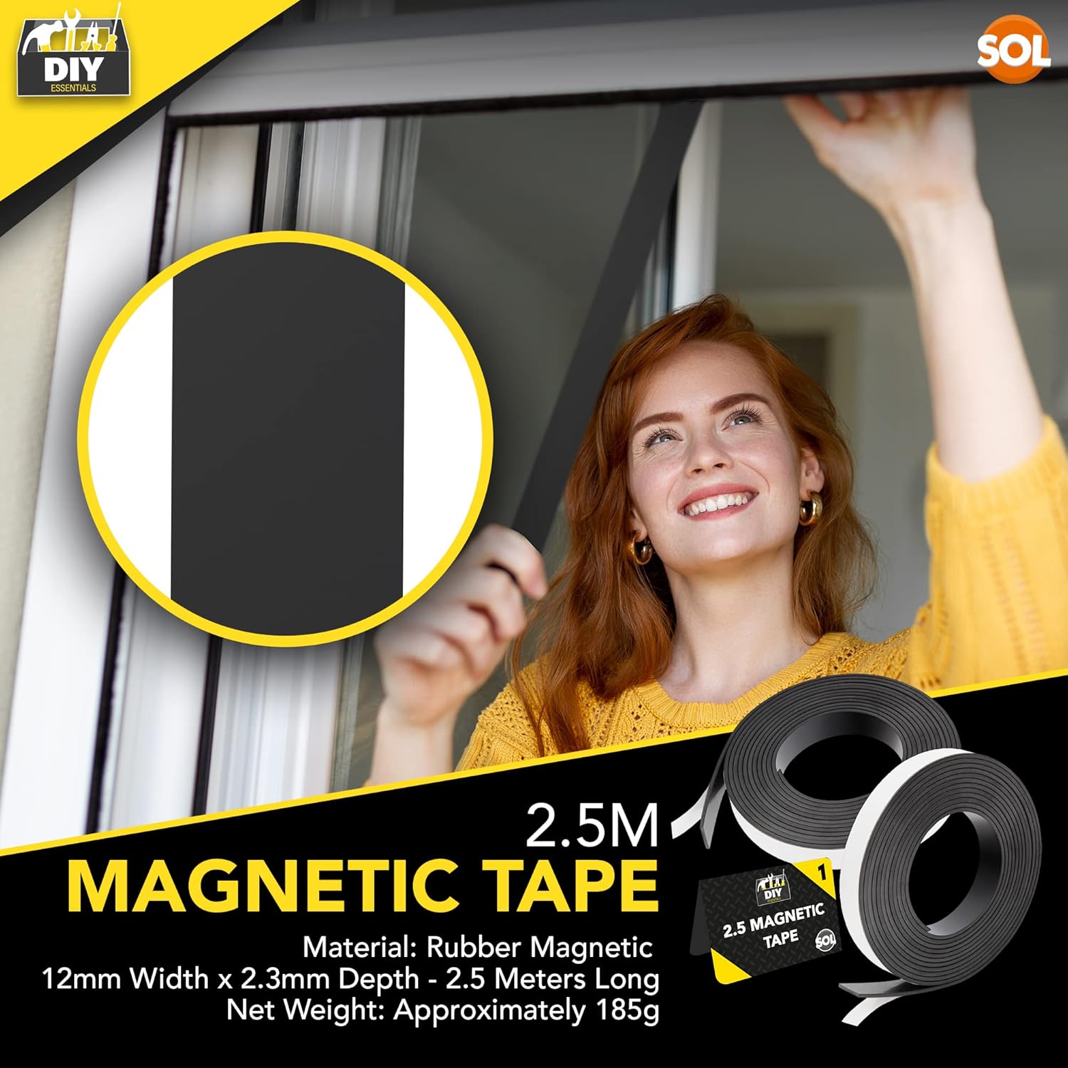 2.5m Magnetic Tape Self Adhesive | 12mm Magnet Strips Adhesive Magnetic Strips Self Adhesive | Magnetic Strips for Whiteboards | Self Adhesive Magnetic Strip, Self Adhesive Magnets-2