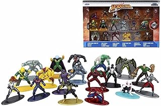 Jada Nano Figures Multi Pack Wave 7-Features 18 Key Character Models; From Spider-Man Mark Iv,Electro Vulture,To Mysterio,Superior Venom. Each Figure Stands Roughly 1.65” Tall,253225027,Multicoloured