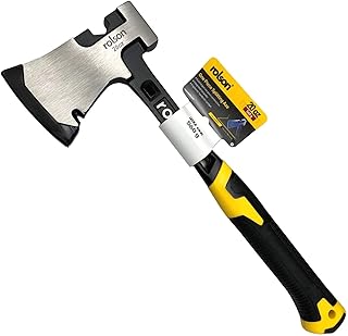 Rolson 12108 20oz One Piece Splitting Hand Axe Hatchet Splitter Outdoor Camping Professional,Yellow/Black