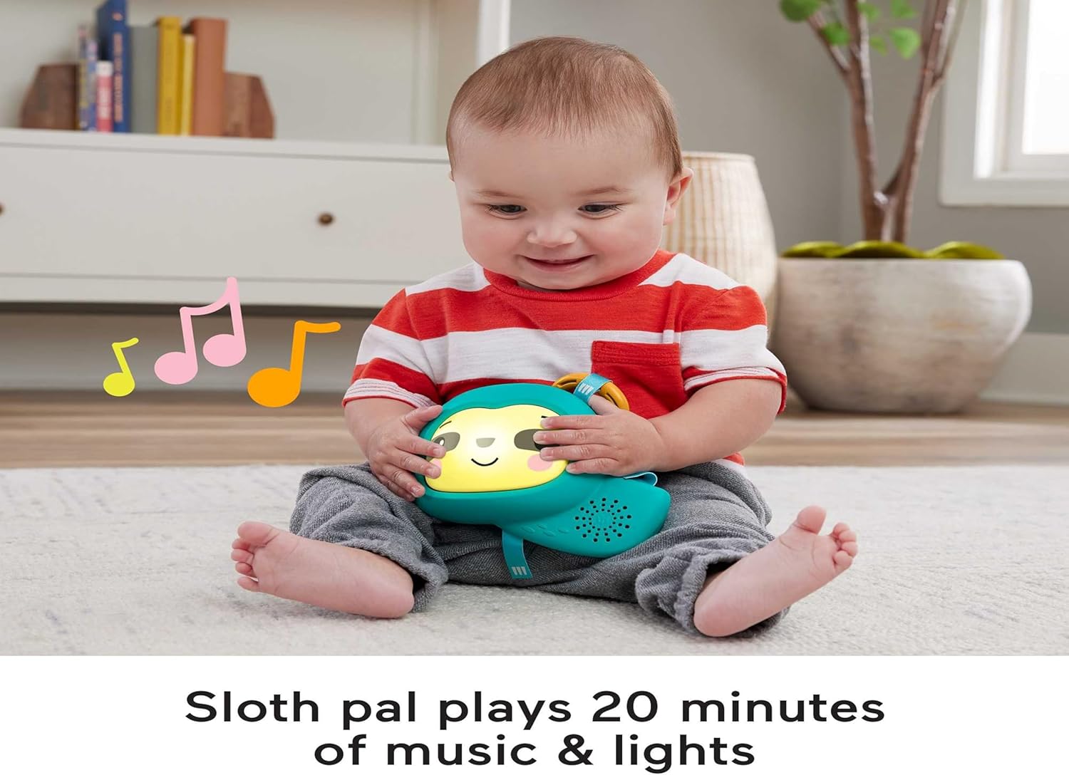 Fisher-Price 3-In-1 Rainforest Sensory Gym & Baby Play Mat | Baby Play Gym Mat for Newborn to Toddler with Light Up Musical Sloth, Toys and Comfy Jungle Gym Playmat Toys | Playmats & Floor Gyms, HJW08-3