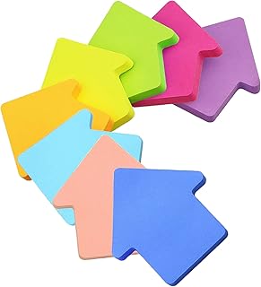 Sticky Notes, 560 Sheets Arrow Shaped Self-Stick Notes, Colorful Super Sticky Notes, Bright Post Stickies, Post Memo for Office Home School Meeting(76mmx76mm)