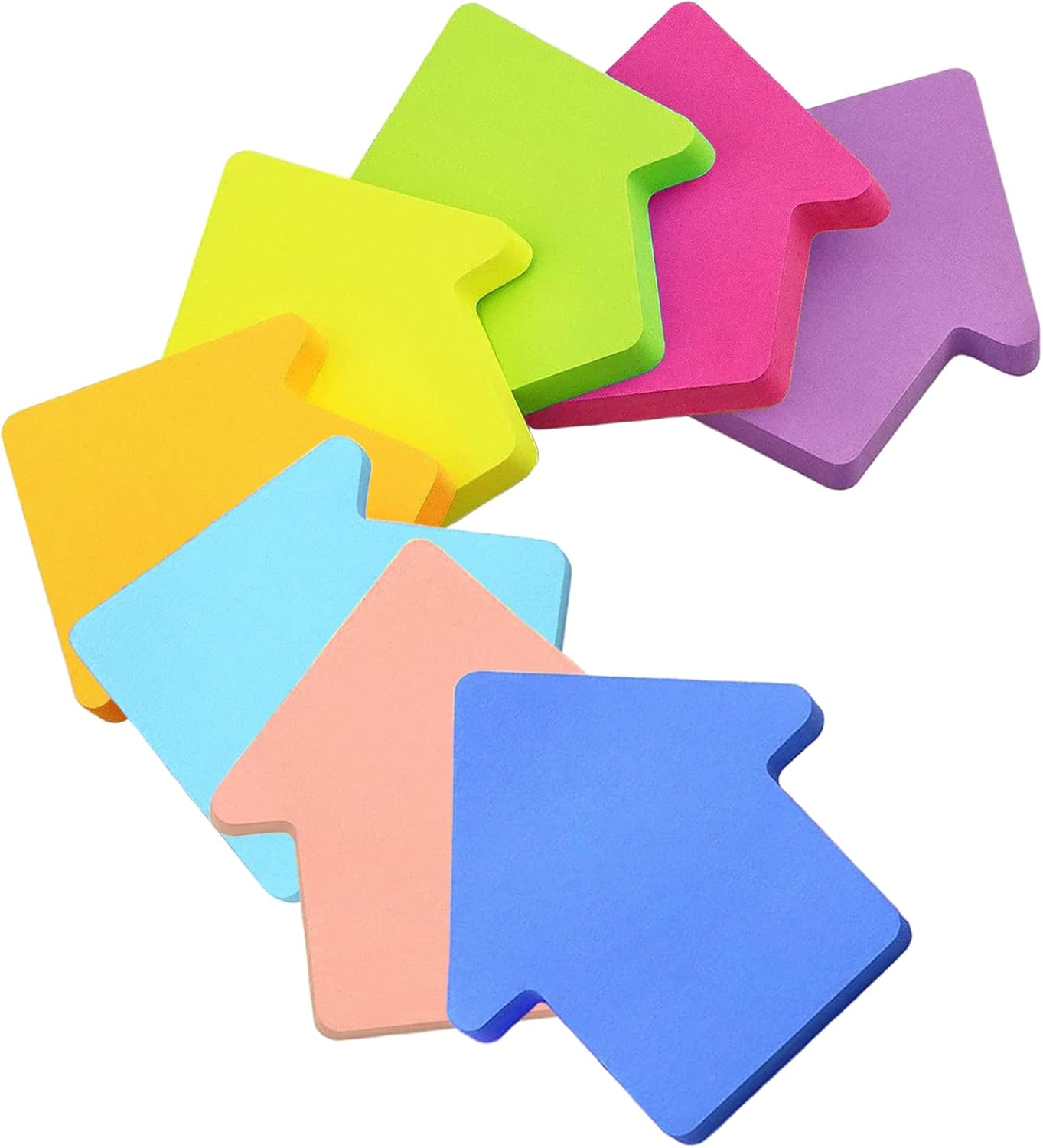 Sticky Notes, 560 Sheets Arrow Shaped Self-Stick Notes, Colorful Super Sticky Notes, Bright Post Stickies, Post Memo for Office Home School Meeting(76mmx76mm)-0