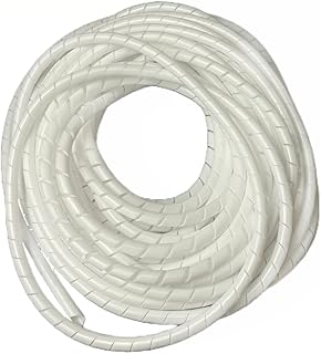 On1shelf® Cable Tidy Spiral Wrap, White- 6mm (10m)