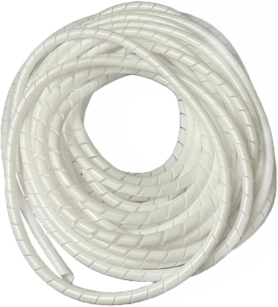 On1shelf® Cable Tidy Spiral Wrap, White- 6mm (10m)-0