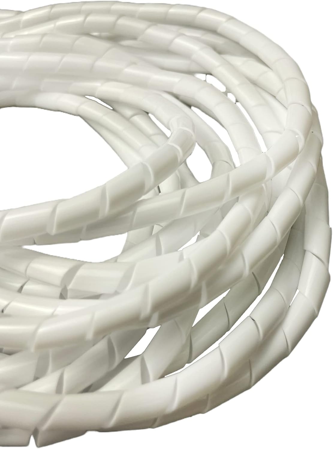 On1shelf® Cable Tidy Spiral Wrap, White- 6mm (10m)-1