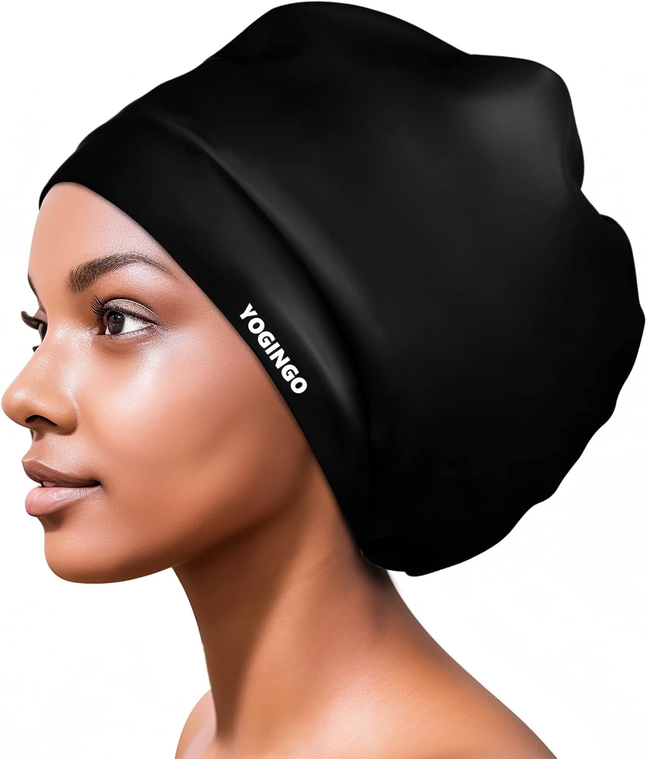 Extra Large Swimming Cap for Long Hair - Swim Cap Designed for Dreadlocks, Weaves, Hair Extensions, Braids, Curls & Afros - Swimming Hat Women & Men - Silicone Adult Swimming Cap-0