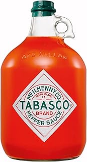 Tabasco Original Red Pepper Sauce (3,780 ML) Gallon - The world-famous red hot chilli sauce with its unmistakable flavour in the largest bottle on the market.