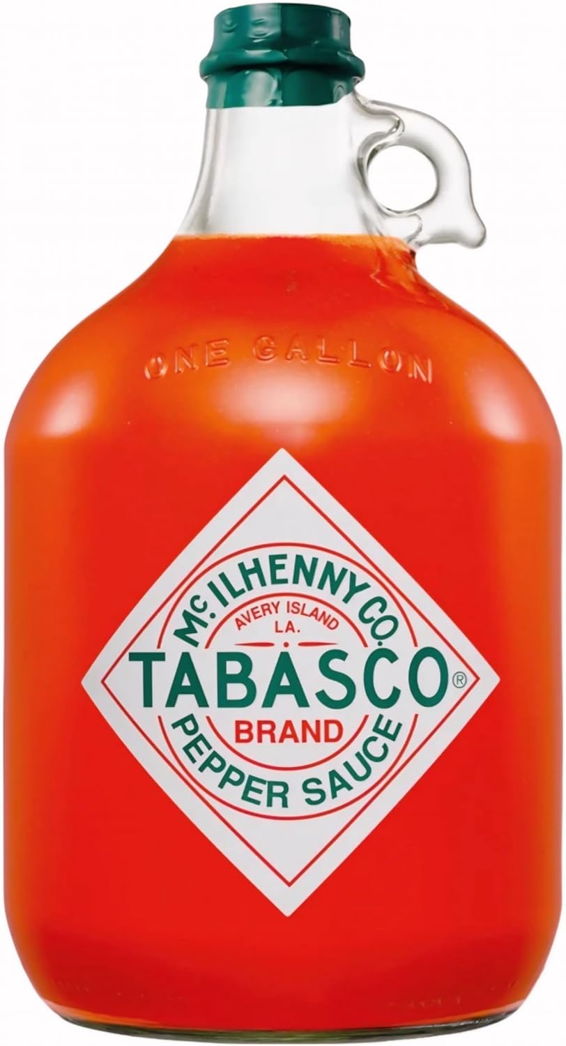 Tabasco Original Red Pepper Sauce (3,780 ML) Gallon - The world-famous red hot chilli sauce with its unmistakable flavour in the largest bottle on the market.-0