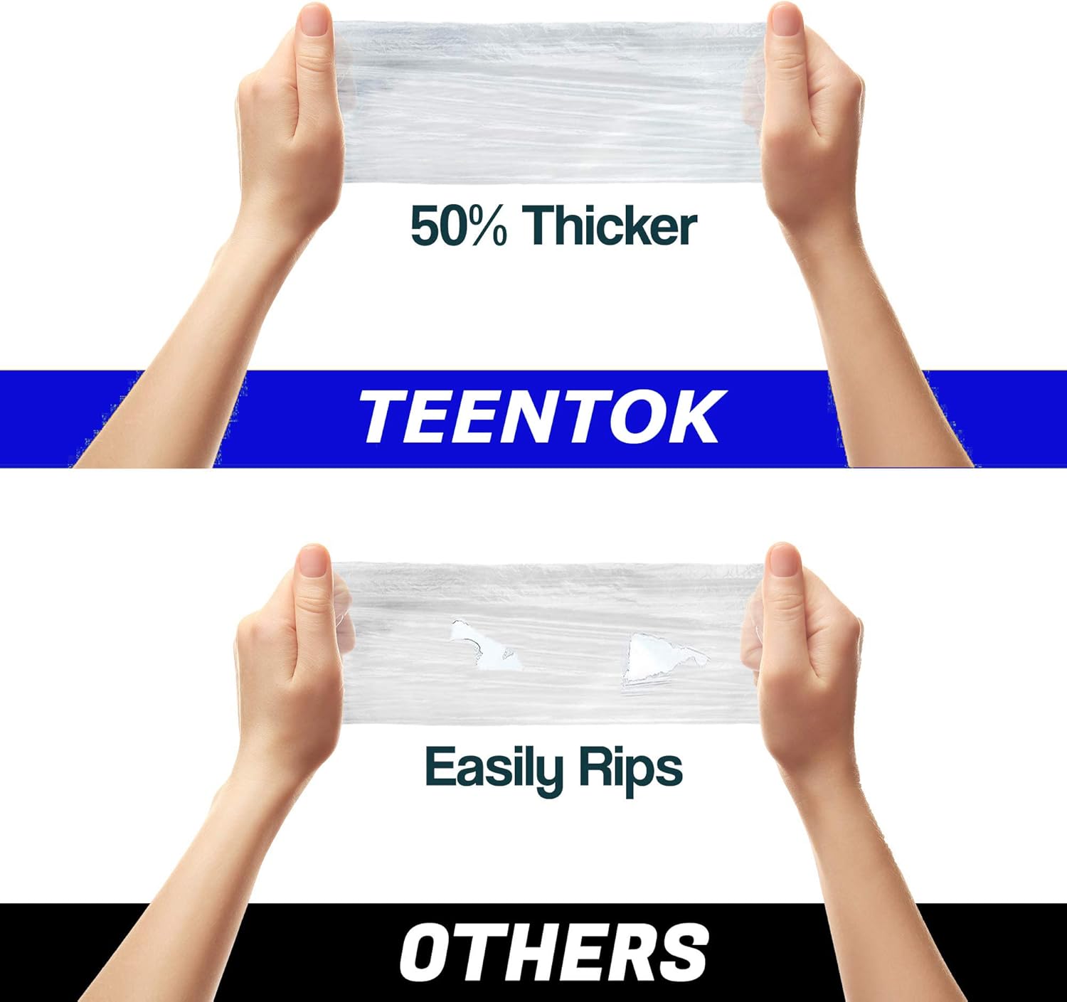 Teentok 6 Pack Poncho Waterproof Rain Poncho for Adult - Disposable Ponchos for Men and Women with Hood and Sleeves for Outdoor Recreation, Festivals, Camping, Hiking-5