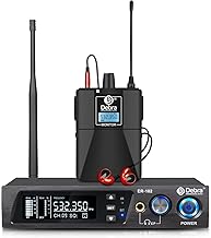 D Debra Audio PRO ER-102 UHF Single Channel Wireless In Ear Monitor System With Transmitter and Receiver for Stage, Recording Studio, Musicians, Monitoring (1 Bodypack with Transmitter)