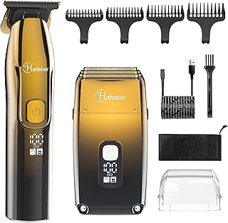 Hatteker Foil Shaver Bald Head Shaver Electric Shaver Razor for Men Precision Trimmer Beard Clipper Triple Blades Waterproof Cordless