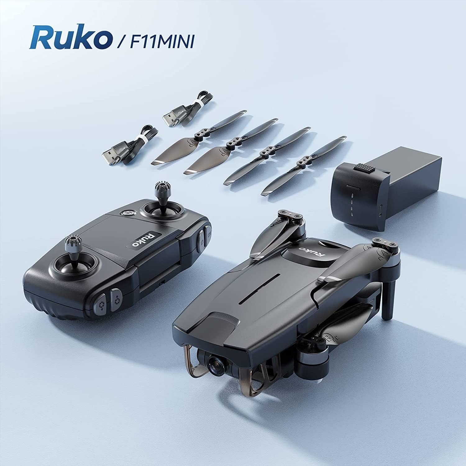 Ruko F11MINI Drone, Under 250g Drone with Camera, 2 Batteries 60 Min Flight Time, Foldable and Lightweight, 5GHz WiFi, GPS Auto Return, Follow Me Drone, Points of Interest for Beginner Adult-5