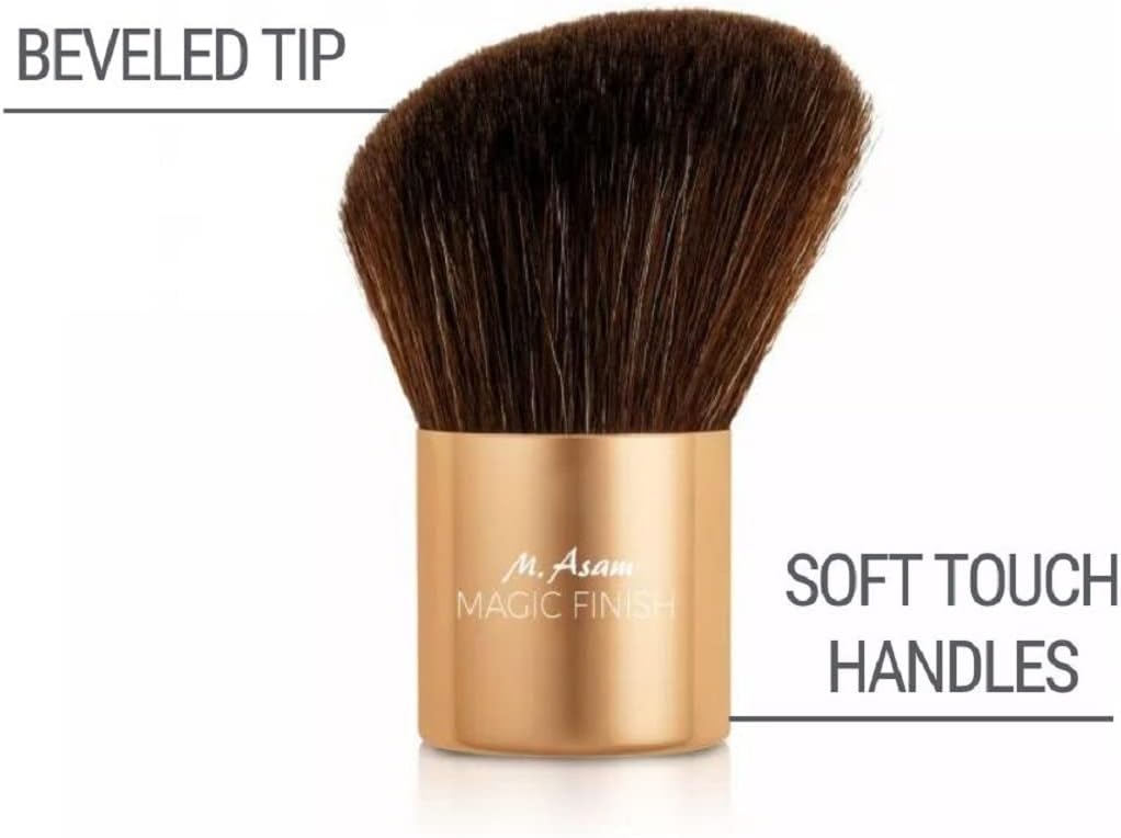 M. Asam Magic Finish Kabuki Brush - Compact, Angled Makeup Brush - Perfect for Makeup, Loose Powder, Foundation, Blush, Bronzer & Highlighter-2