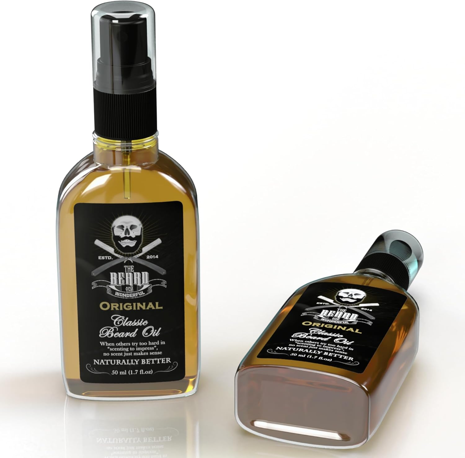 Premium Beard Conditioning Oil for Men’s Skincare 50ml – Made with Natural Jojoba Oil – Beard Growth Oil Softens, Smooths & Strengthens with Unscented Formula-1