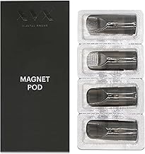 XVX MAGNET POD REPLACEMENTS - 4 PACK - E CIGARETTE VAPE PEN REFILL - MESH COIL - 2ML TANK - REFILLABLE - COMPATIBLE WITH ALL E LIQUIDS