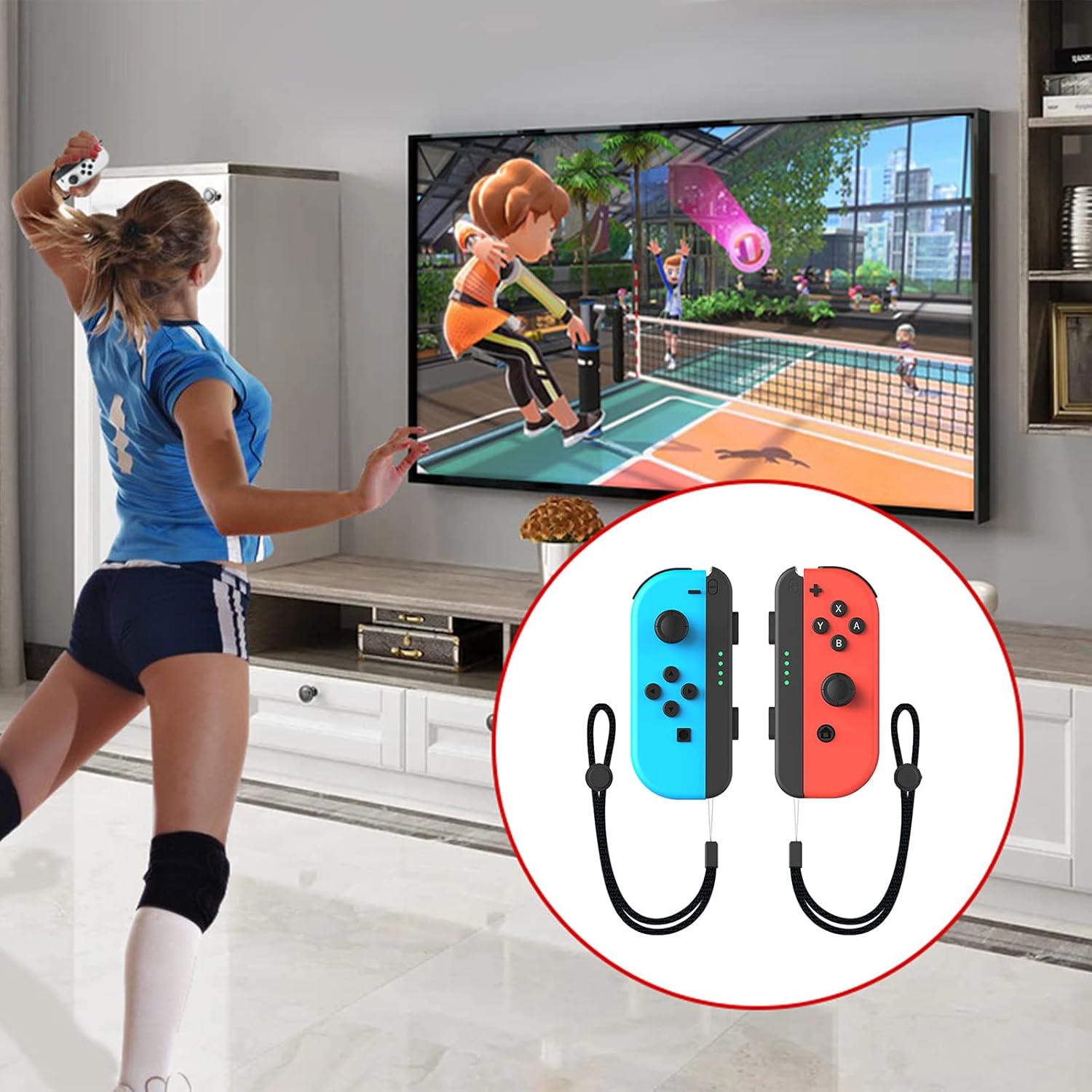 2024 Switch Sports Accessories Bundle for Nintendo Switch Games , 10-in-1 Family Party Pack Game Accessories Set Kit for Switch OLED Sports Games-4