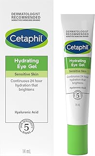 Cetaphil Hyaluronic Acid Eye Gel, 14ml, Eye Cream with Niacinamide, Visibly Reduce Dark Circles, Vegan-Friendly