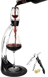 AIKARO Wine Air Aerator Pourer Red Wine Decanter with Filter, Stand and Corkscrow (Set)