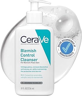 CeraVe Blemish Control Face Cleanser with 2% Salicylic Acid & Niacinamide for Blemish-Prone Skin 236ml