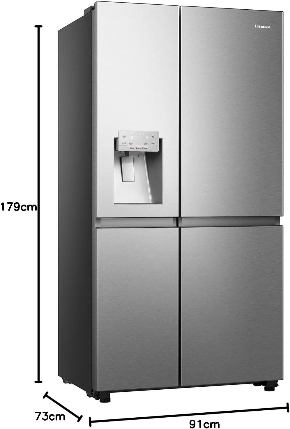 Hisense Sideb RS818N4TIE E inox-2