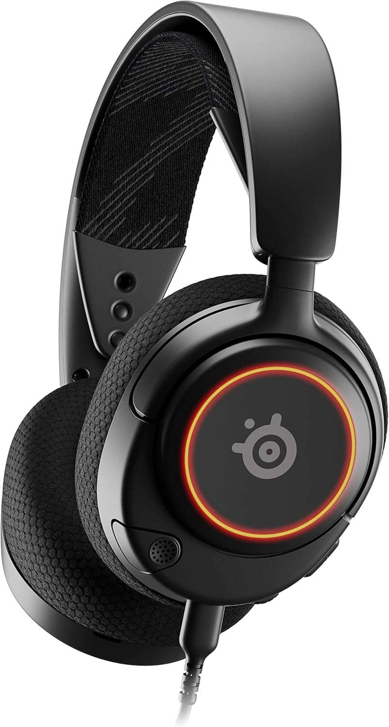 SteelSeries Arctis Nova 3 USB-C Gaming Headset for PC, PS4, PS5 & Switch - RGB Lights - Hi-Fi Drivers - 360° Spatial Audio - AirWeave Memory Foam Earcups - Super Lightweight - ClearCast Gen 2 Mic-0