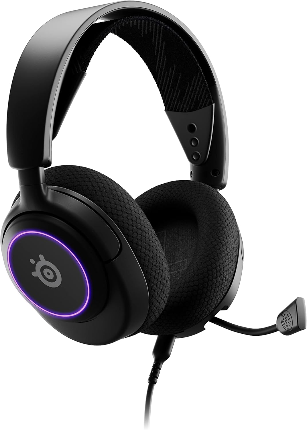 SteelSeries Arctis Nova 3 USB-C Gaming Headset for PC, PS4, PS5 & Switch - RGB Lights - Hi-Fi Drivers - 360° Spatial Audio - AirWeave Memory Foam Earcups - Super Lightweight - ClearCast Gen 2 Mic-14