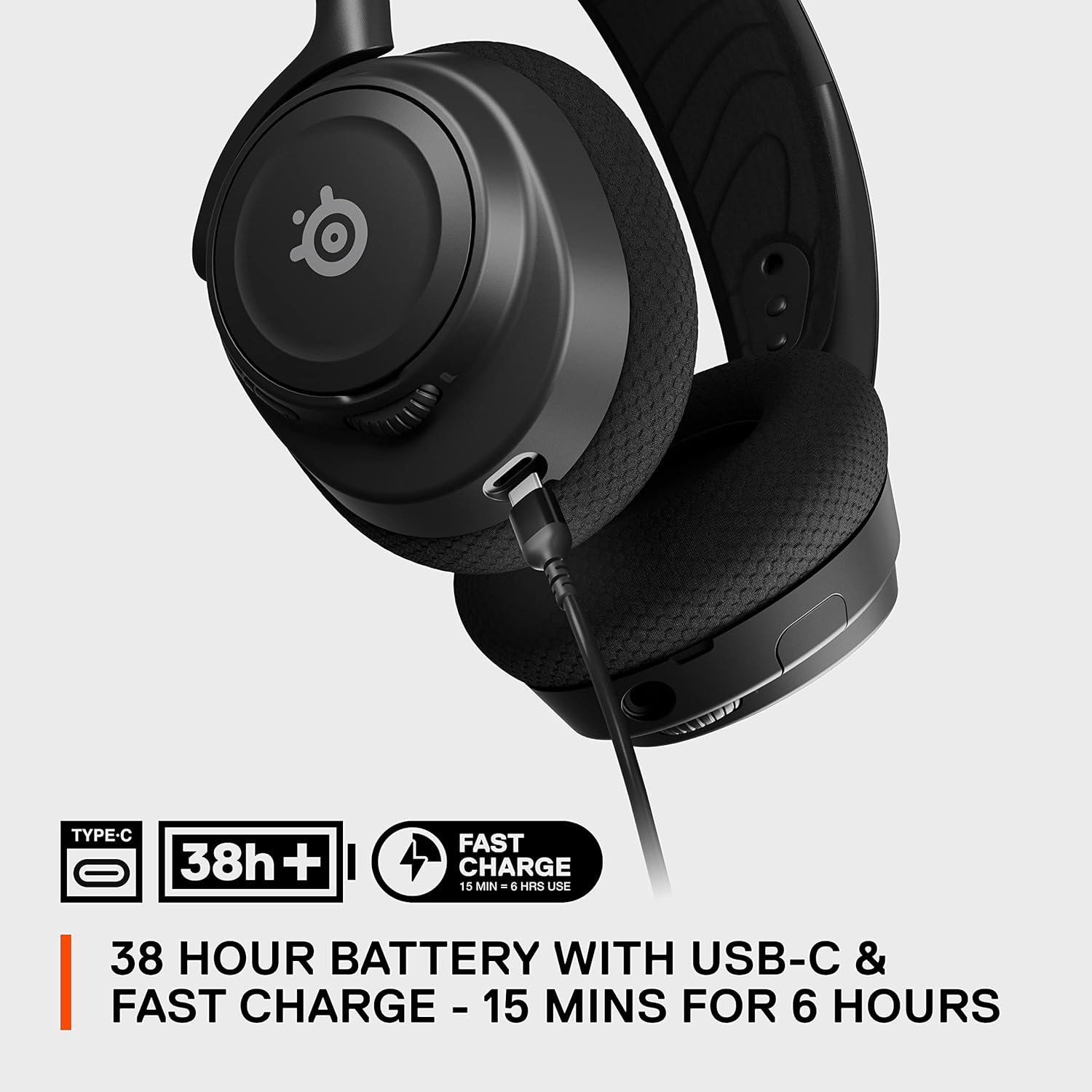 SteelSeries Arctis Nova 7 Wireless Multi-Platform Gaming Headset - Neodymium Magnetic Drivers - Dual Wireless 2.4GHz & Bluetooth - 38Hr USB-C Battery - ClearCast Gen2 AI Mic - PC, PS5, Switch, Mobile-6