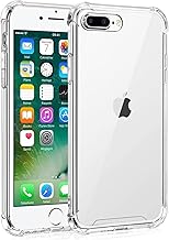 Whioltl Case for iPhone 7 Plus and 8 Plus, 5.5-Inch, Shockproof Transparent Bumper Cover, Anti-Scratch Clear Phone Cover (Clear)