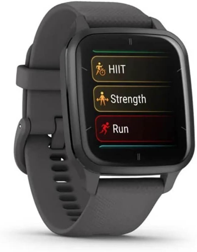 Garmin Venu Sq 2, AMOLED GPS Smartwatch with All-day Health Monitoring and Fitness Features, Sports Apps and More, Square Design Smartwatch with up to 11 days battery life, Shadow Grey-2