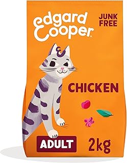 Edgard and Cooper Dry Cat Food Grain Free Adult Chicken 2kg - Natural, Fresh Meat for indoor or outdoor cats, Junk free, Healthy Ingredients, help support sensitive stomachs