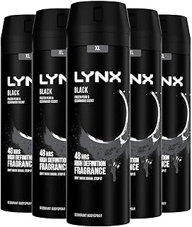 Lynx Black Bodyspray 200 ml x 5 pack